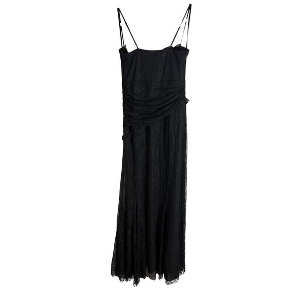 Majorelle Salma Lace Gown Maxi Ruffle Formal Gala Party Guest Evening Black S - Picture 11 of 14